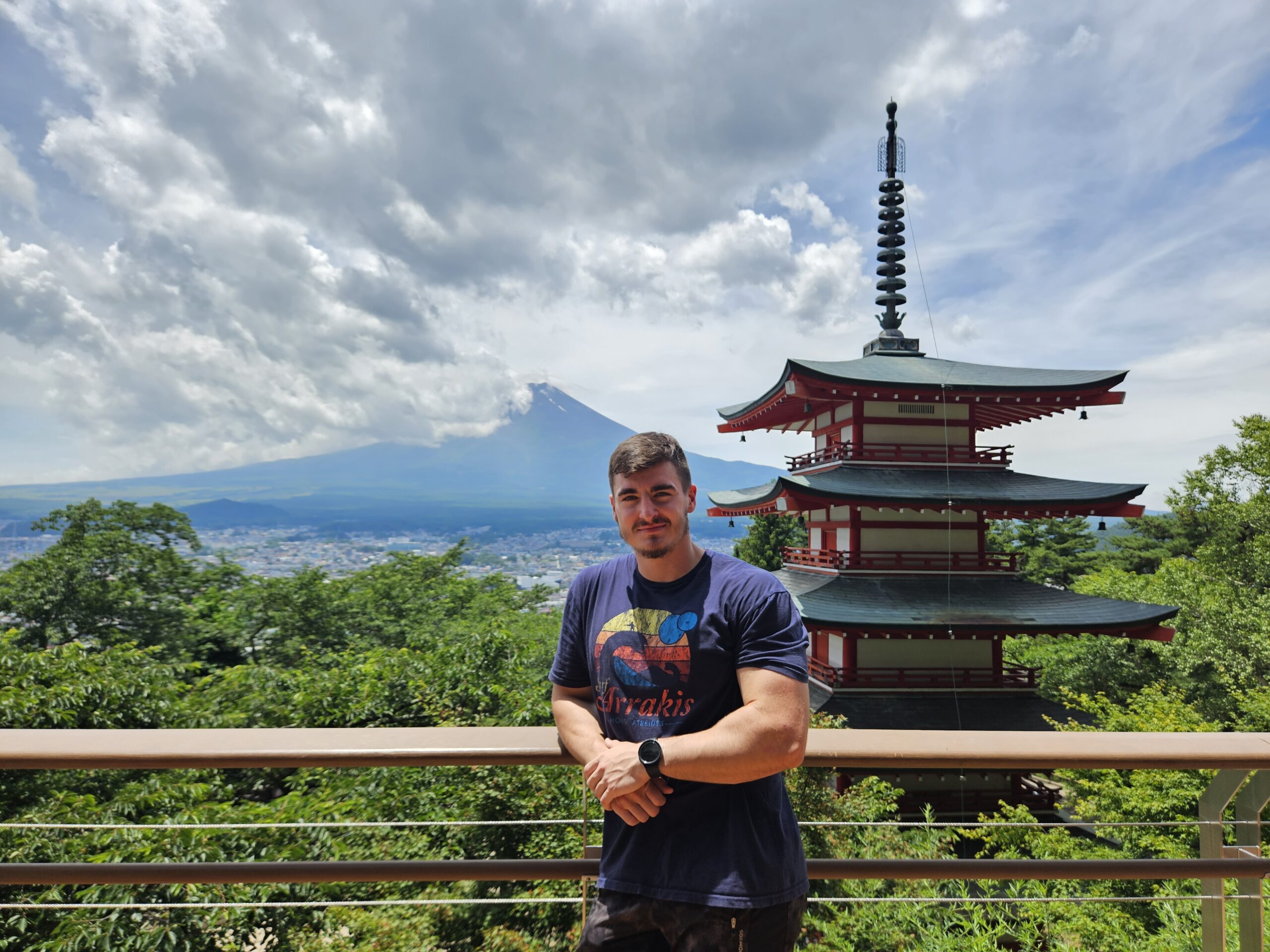 voyageur sportif mont fuji japon